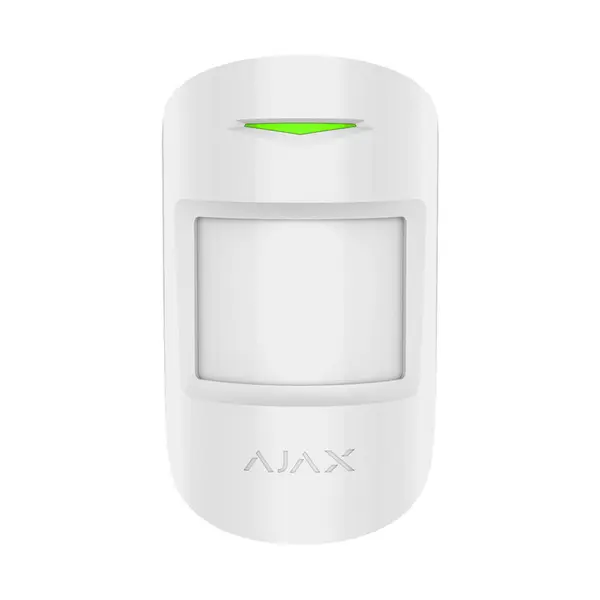 Detector de miscare wireless PIR si MW Ajax MotionProtect Plus WH, 12 m, 88 grade, pet immunity, 868 MHz, RF 1200 m