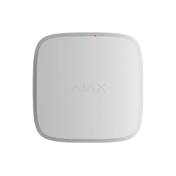 Detector de temperatura wireless adresabil cu sirena Ajax FireProtect, EN54, 868.0 - 922.0 MHz, tamper, 95dB, alb