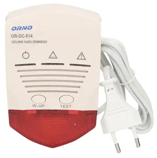 Detector gaze naturale ORNO OR-DC-614, 230V AC (Alb)