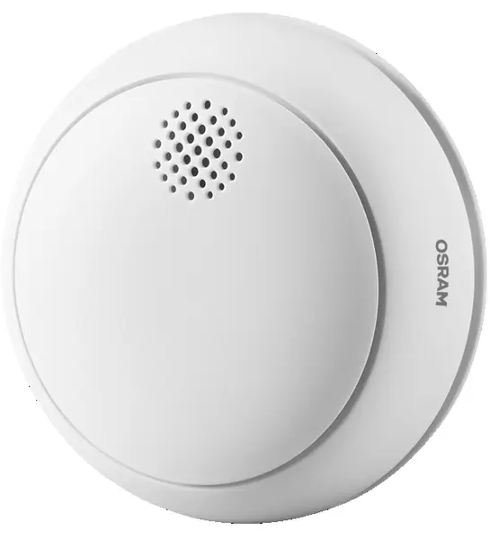 Detector inteligent de fum Osram – Smart+, Wi-Fi, alb