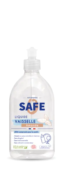 Detergent bio pentru vase cu parfum de migdale fara alergeni, 500ml, Safe