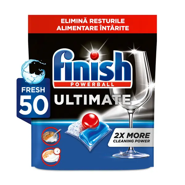Detergent capsule pentru masina de spalat vase Finish Ultimate All in 1, 50 spalari