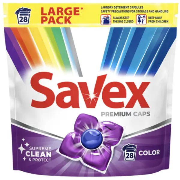 Detergent Capsule Rufe Premium Caps Color, 28 Spalari