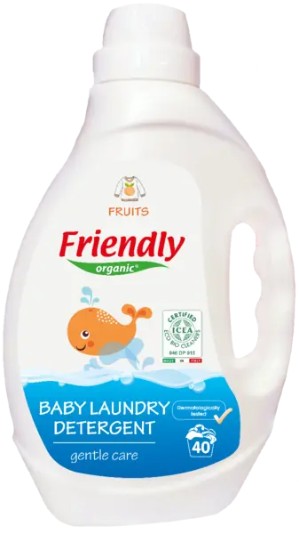 Detergent de rufe cu miros de fructe, 2000ml, Friendly Organic