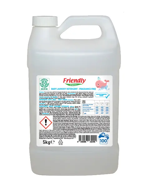Detergent de rufe fara miros, 5l, Friendly Organic