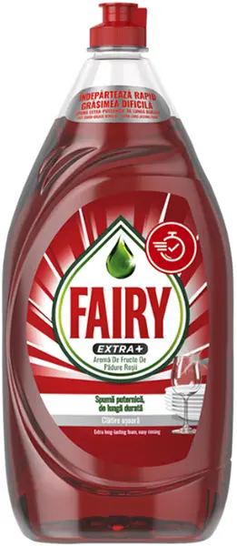 Detergent de vase Fairy - Extra Plus, fructe de pădure, 1.35 l