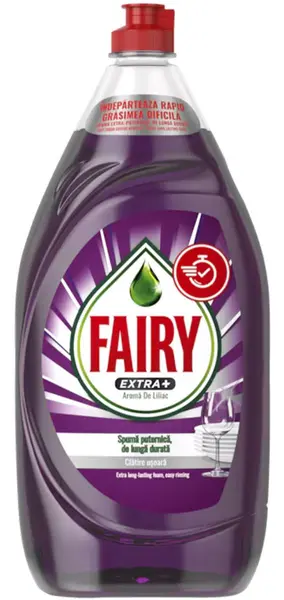 Detergent de vase Fairy - Extra Plus, liliac, 1.35 l