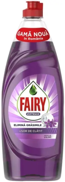 Detergent de vase Fairy - Extra Plus, liliac, 650 ml