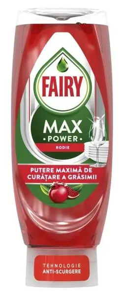 Detergent de vase Fairy - Max Power, rodie, 545 ml