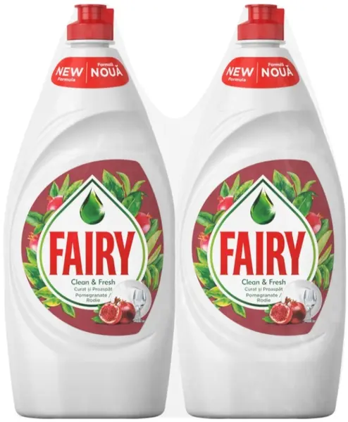 Detergent de vase Fairy - Pomegranate, 2x900 ml