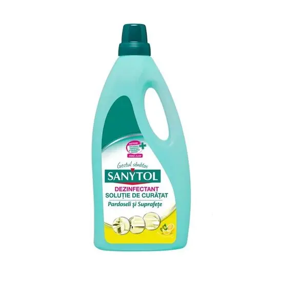 Detergent dezinfectant universal pardoseli si suprafete Sanytol Lamaie, 1l Engros