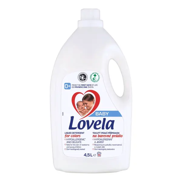 Detergent lichid Lovela Baby, pentru rufe colorate, 4.5L