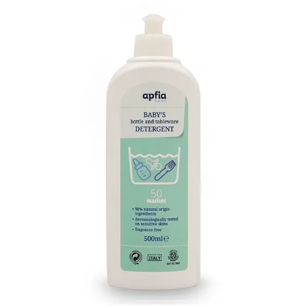Detergent lichid pentru biberoane si vesela, 500 ml, Apfia Care