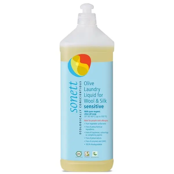 Detergent lichid pentru lana si matase sensitive ecologic 1l Sonett
