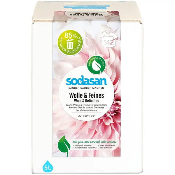 Detergent lichid pentru lana si rufe delicate - 5 L