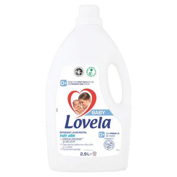 Detergent lichid pentru rufe albe, 2.9 litri, Lovela Baby