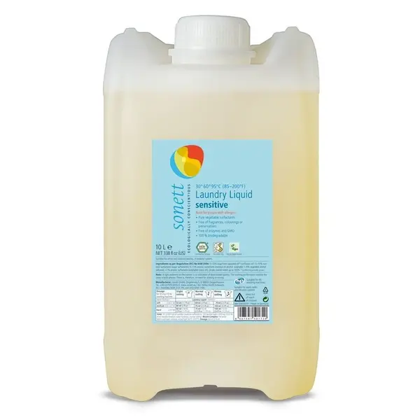 Detergent lichid pentru rufe sensitive ecologic 10l Sonett