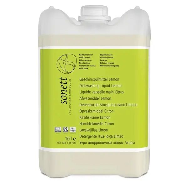 Detergent lichid pentru vase cu lamaie ecologic 10l Sonett