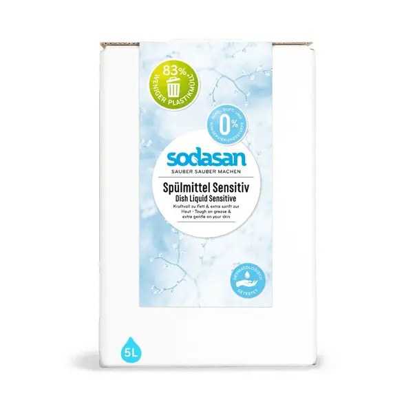 Detergent lichid pentru vase sensitiv ecologic 5l Sodasan