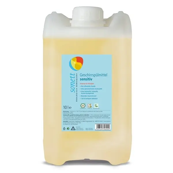 Detergent lichid pentru vase sensitive ecologic 10l Sonett