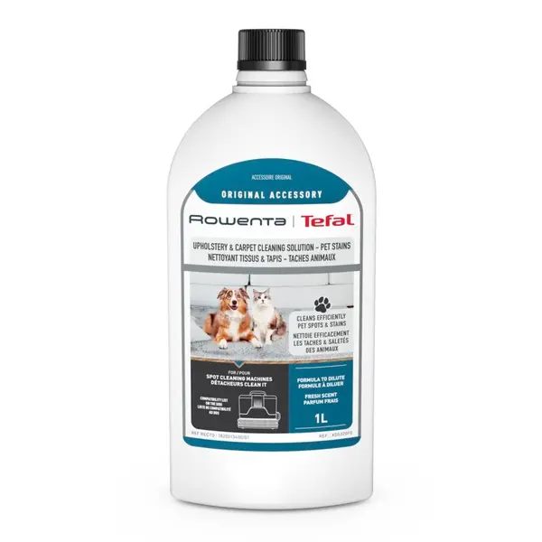 Detergent pentru aspirator cu spalare Rowenta XD5320F0 pentru textile covoare si pete animale de companie 1 litru compatibil cu aspiratorul pentru