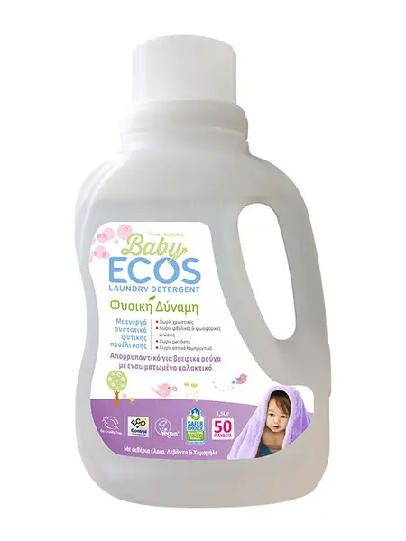 Detergent pentru hainutele bebelusilor cu lavanda si musetel 1.5L Ecos