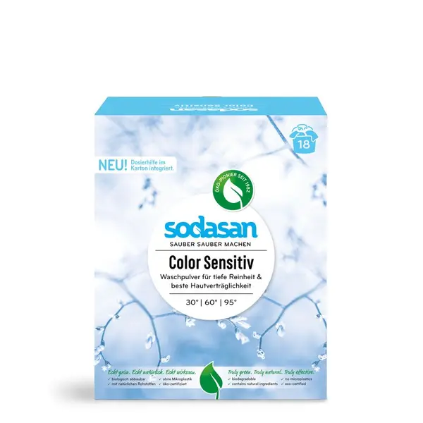 Detergent praf pentru rufe colorate sensitiv ecologic 1.01kg Sodasan