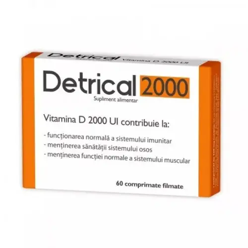 Detrical D3 2000UI, 60 comprimate Zephyr Labs