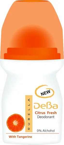 Deva Roll-on antiperspirant, citrice, 50 ml