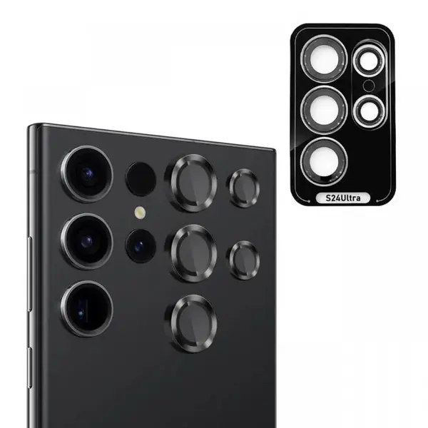 Devia Folie Sticla Camera Peak Series Samsung Galaxy S24 Ultra,Negru