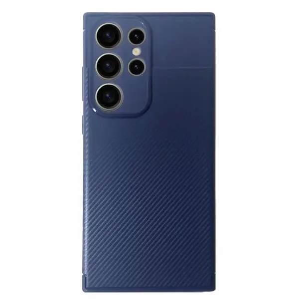 Devia Husa Carbon Fiber Texture Shockproof Samsung Galaxy S23 Ultra Albastru