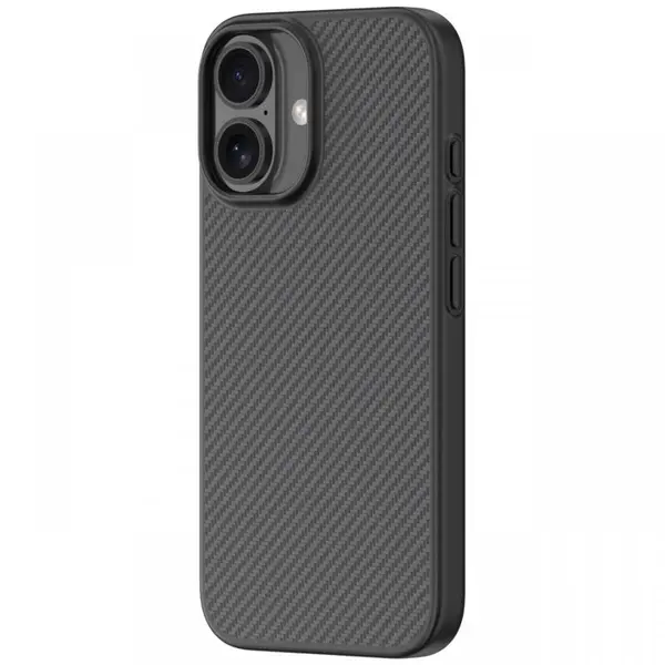 Devia Husa Kevlar Series Ultra-thin MagSafe Shockproof iPhone 16 Negru