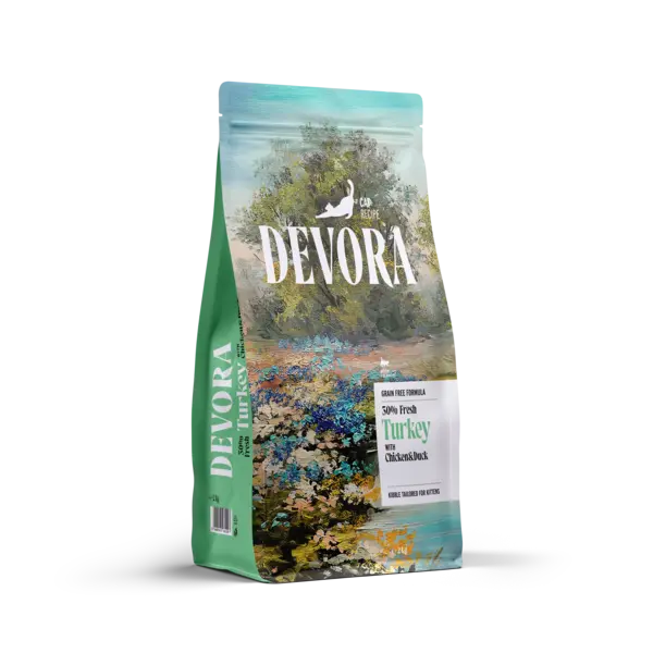 DEVORA GRAIN-FREE CAT KITTEN CURCAN SI RATA 2KG