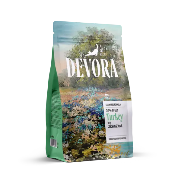 DEVORA GRAIN-FREE CAT KITTEN CURCAN SI RATA 400G