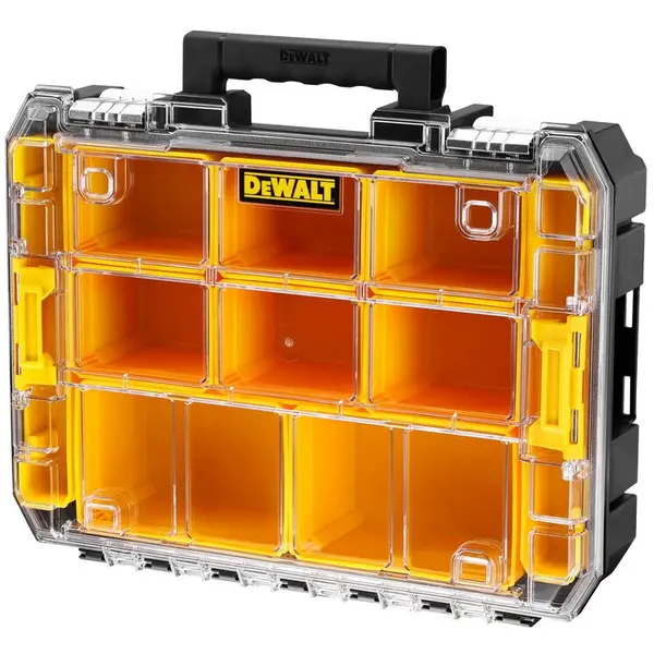 Dewalt Cutie organizator DeWALT TSTAK, DWST82968-1, protectie impotriva apei si prafului IP54, volum 7.8 l, 12 cupe detasabile, capacitate de incarcare 20 kg