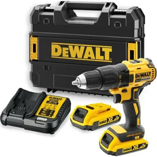 Dewalt DeWALT - Masina de gaurit si insurubat 65Nm, cu 2 acumulatori Li-Ion XR 18V, 2.0Ah, incarcator, valiza