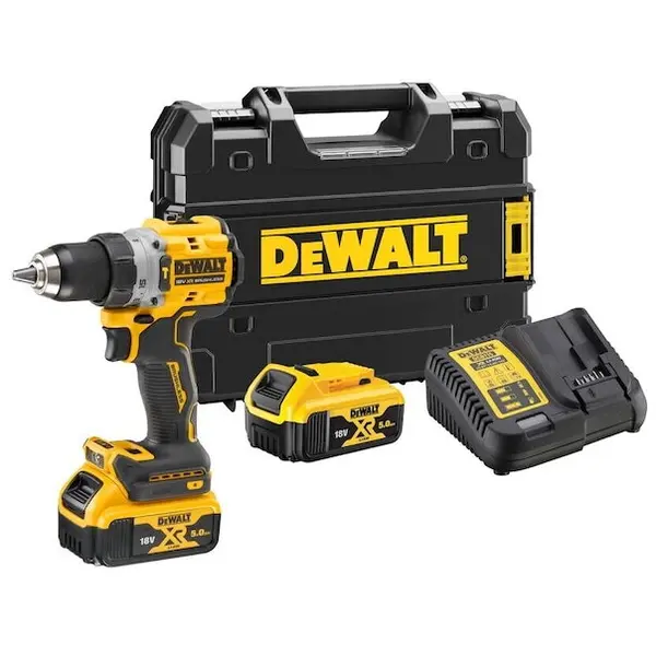 Dewalt Masina de gaurit/infiletat cu percutie cu 2 acumulatori DeWalt DCD805P2T