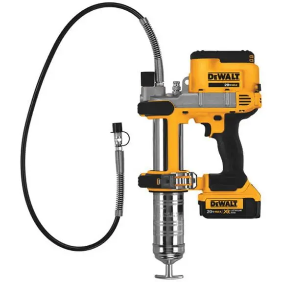 Dewalt Pistol pentru lubrifiere Dewalt DCGG571M1, cu acumulator Li-Ion 18 V/4.0Ah, Galben-Negru
