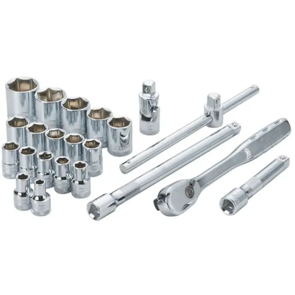 Dewalt Set chei tubulare cu 22 piese DeWALT DWMT19241-1, tehnologie DirectTorque pentru rezistenta la uzura, crom rezistent la coroziune, 8-32 mm, clichet 72 dinti pentru spatii inguste, marcaje gravate