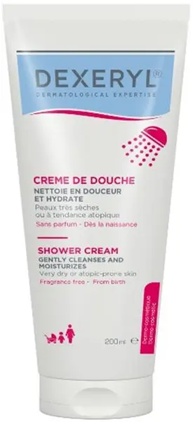 Dexeryl Cremă de duș pentru piele uscată și atopică, 200 ml
