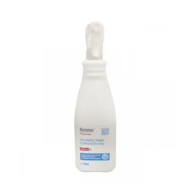 Dezinfectant suprafete RTU gata de utilizare, Klintensiv, 750 ml