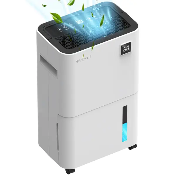 dezumidificator evoair, optidry 20, 20l/24h, senzor de umiditate, functie memorie, uscare rufe, rezervor 2l, display digital, al