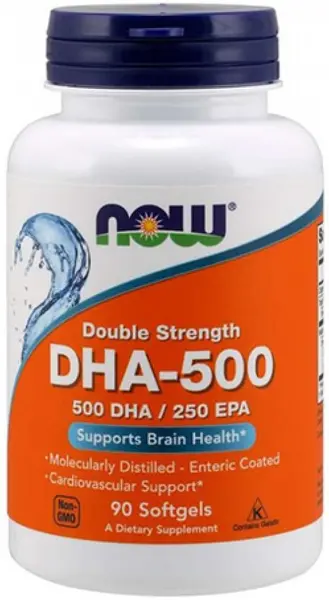 DHA, 500 mg, 90 capsule, Now