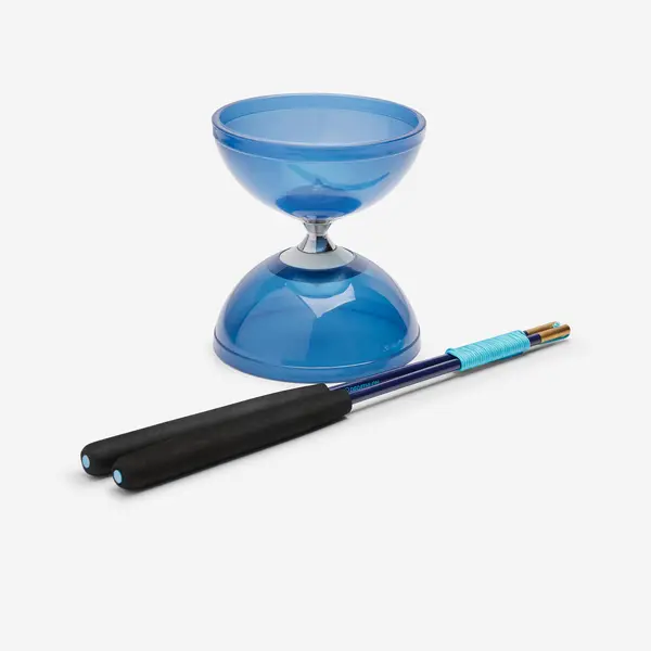 Diabolo 500 albastru cu bețe din fibre de sticlă + husă de transport