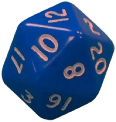 Dice - Numbers 1 - 20 | Susan Thomas