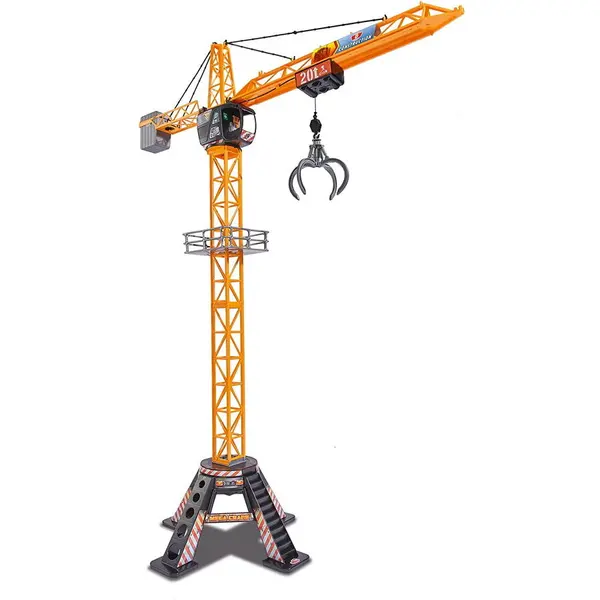 Dickie Macara cu telecomanda Dickie Mega Crane, inaltime 120 cm, cu lumini