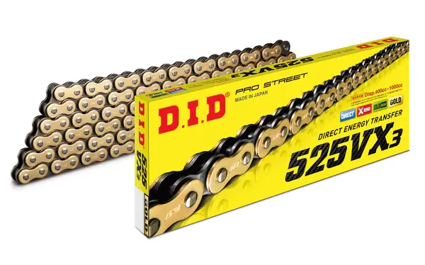 DID - Lant 525VX3 cu 118 zale - [Gold] X-Ring