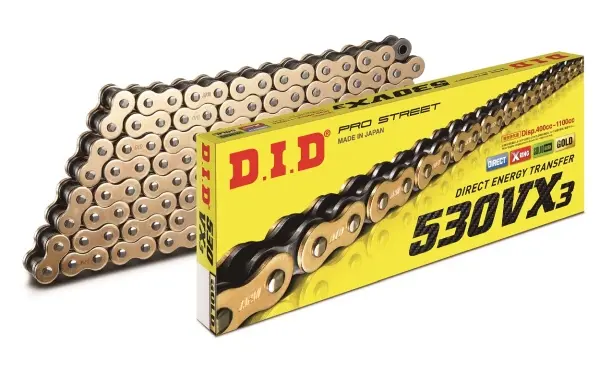 DID - Lant 530VX3 cu 122 zale - [Gold] X-Ring