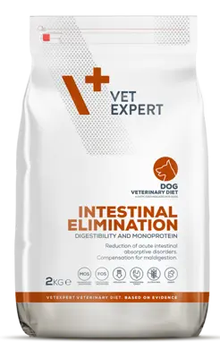 DIETA VETERINARA INTESTINAL ELIMINATION DOG, VETEXPERT, 2 KG