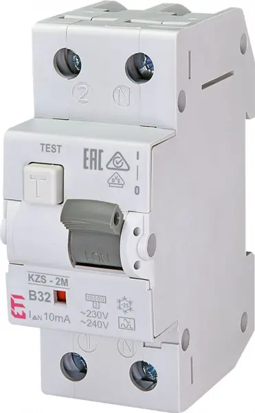 diferential rcbo kzs-2m a b32/0.01 002173217